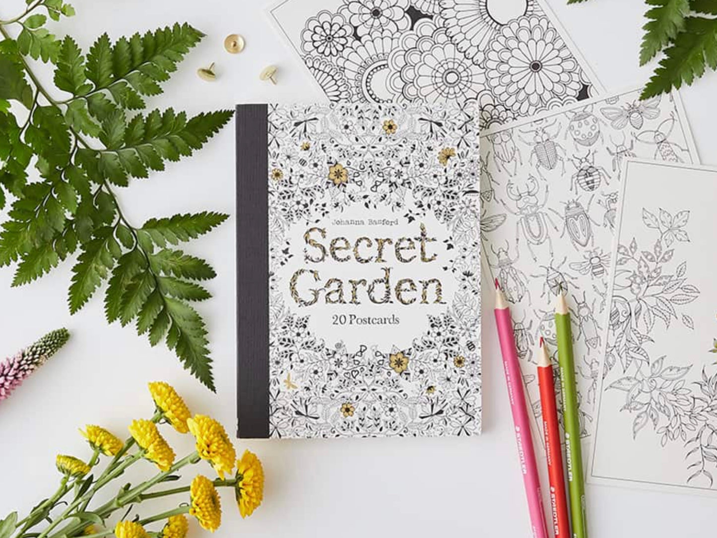 Secret Garden Postcard Coloring Book