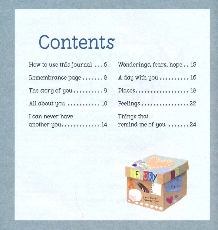 The Memory Book: A Grief Journal for Children and Families
