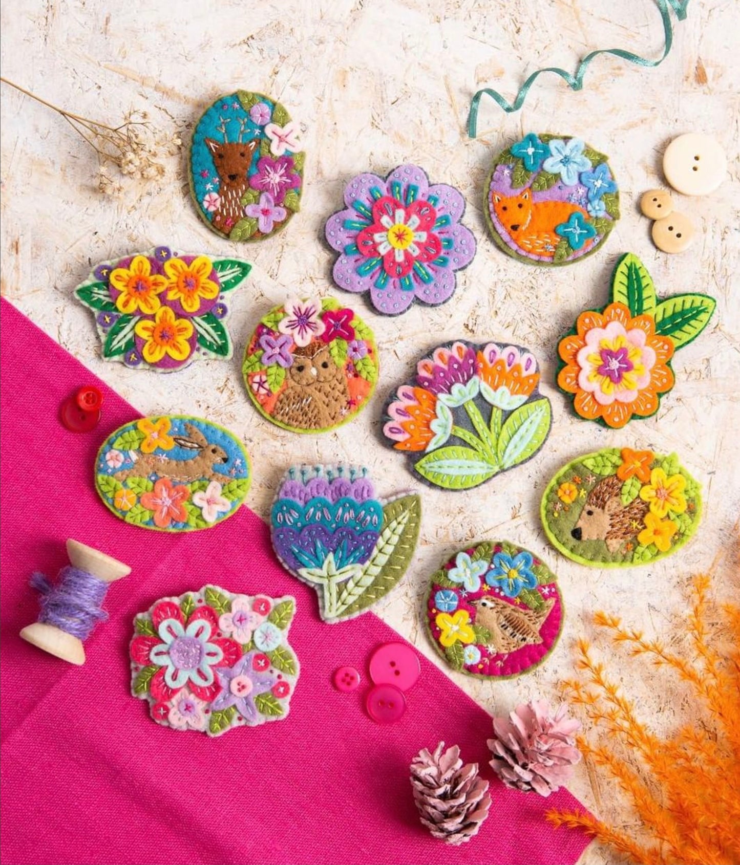 Felt Craft Brooch Kit