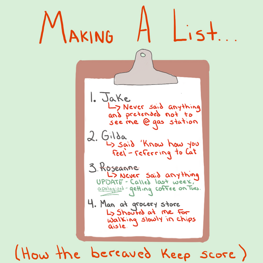 Making a List - How the Bereaved Keep Score