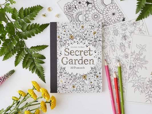 Secret Garden Postcard Coloring Book