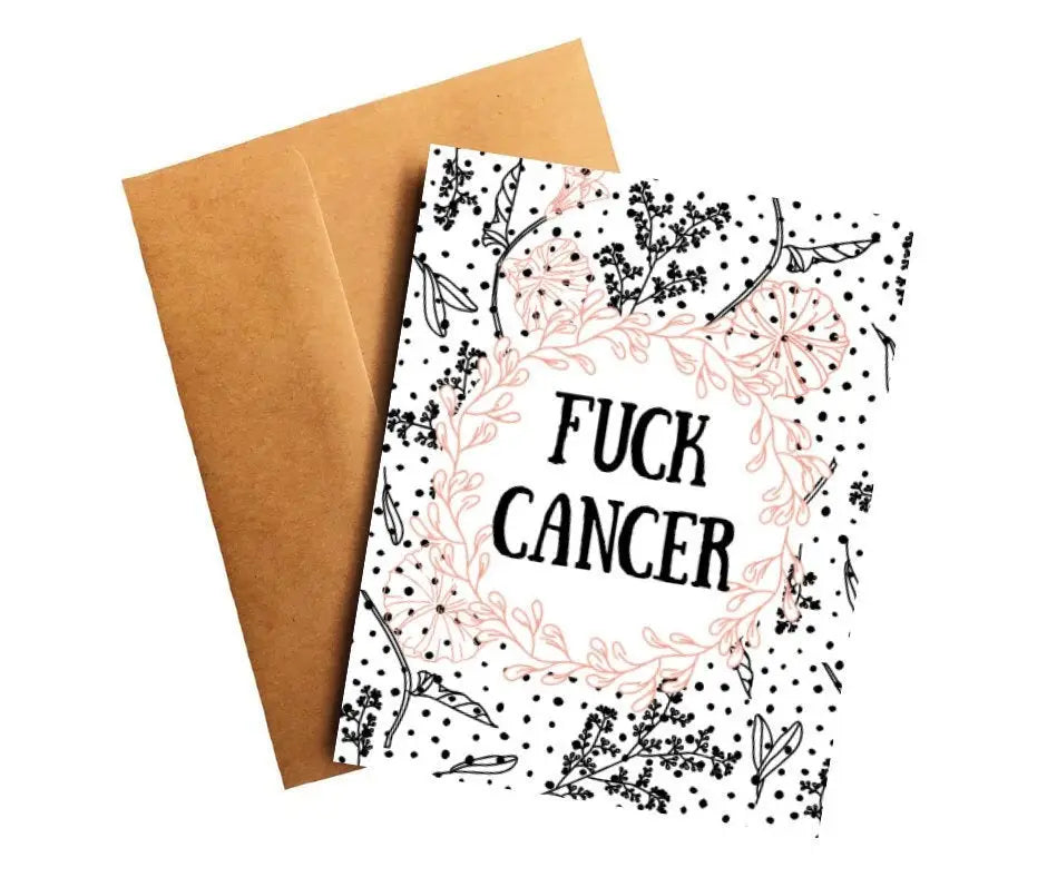 Fuck Cancer Floral Card