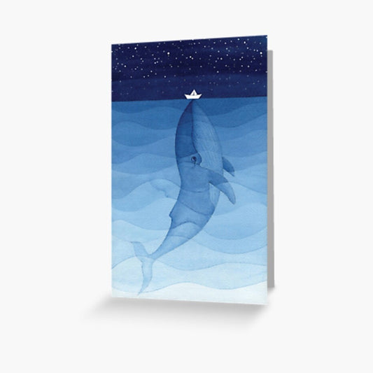 Blank Little Boat Card