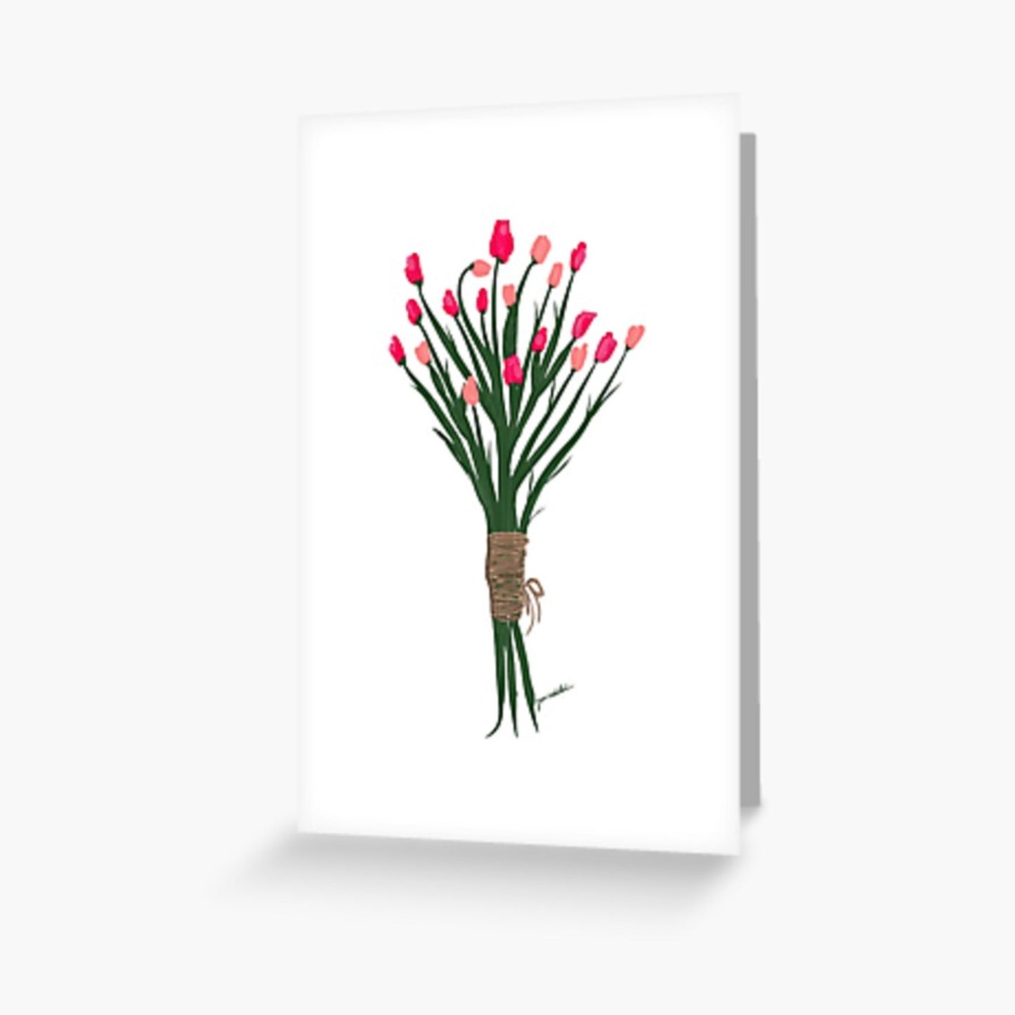 Blank Tulips Card